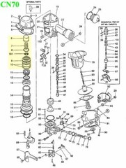 CoFast® High Quality Head Valve Set for Aftermarket MAX CN70 Coil Nailer 7 parts