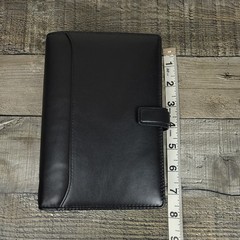 Filofax Nappa Personal Organizer Black Deluxe Nappa Leather 2016 Inserts NEW