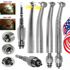 Dental High speed 4hole quick Coupler / LED Fiber Optic 6 pin Coupler Handpiece