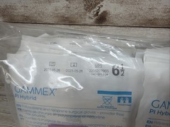 Gammex PI Hybrid Surgical Gloves Sterile Ansell *20 Pair* Size: 6.5 *See Date*