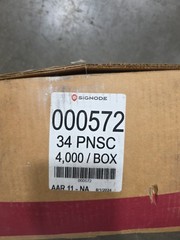 Signode 000572 Strapping Seal, 3/4 In., Push, Pk4000