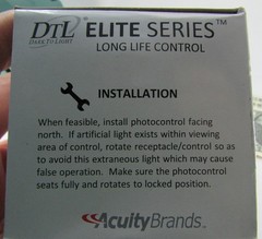 DTL 120/277 VAC 1000 Watt LED Light/Dark Light Photocell Sensor DLL127F-1.5 ANSI