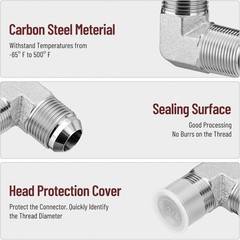 64x ORFS Hydraulic Cap and Plug Kit Hose Tube & Pipe Fitting Set Easy Install US