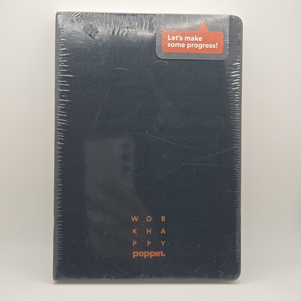 Poppin Work Happy Journal Hard Bound, 1 Subject, Dotted Rule New Sealed