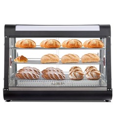 ROVSUN 3 Tier 35″ Commercial Heat Food Pizza Warmer Display Show Case Heavy Duty