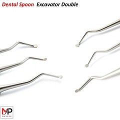 Dental Composite Restorative Spoon Excavator Double Ended Instruments Set of 3