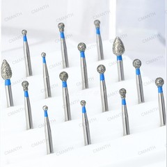 20Pcs Dental Diamond Burs FG High Speed Bur FO Flame Ogival End Extra Fine USA