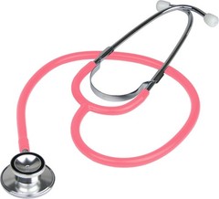 Chic Pink Dual Head Stethoscope by Everdixie – Ideal for Medical Use & Play