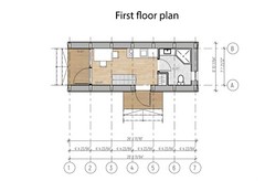 273 sg.ft СANDLE HOUSE KIT #PW-23 PREFAB DIY PLYWOOD BUILDING CABIN HOME MODULAR