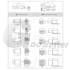 2.8mm Connector Plug Socket 2 3 4 6 9 Way Pin Male Female Wire Motorcycle Car
