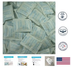Stay Dry! 100 Silica Gel Packets 2 Gram Packets for All Your Valuables
