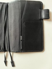 RARE Hobonichi 2008 A6 Black Leather Cover EUC! W/ New Hobo A6 Grid Notebook