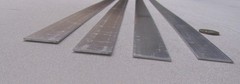 6061 T6 Aluminum Bar, 1/16″ (.062″) Thick x 1.00″ Wide x 36″ Length, 4 pcs