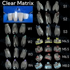Clear Matrix Dental Anterior Posterior Transparent BT Matrices Fit BioClear