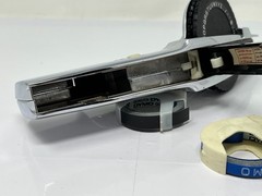 Vintage Chrome DYMO 1550 Embossing Tape Label Maker Tested Works Smooth