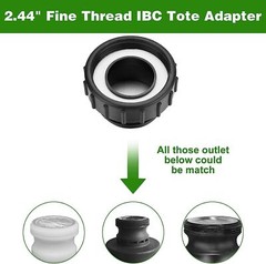 275-330 Gallon IBC Tote Water Tank Adapter 3/4″ Brass Fittings Valve Connector