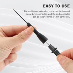 4 Pack Multimeter Needle Probe Pins, 2mm Extended Needle Test Probes, 600V/10…