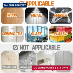Heavy Duty Double Sided Tape Clear 10ft Removable No Residue Mounting Tape