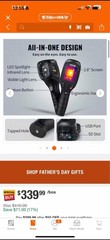 VEVOR Thermal Imaging Camera 240×180 IR, 4F-1022F, 2MP Visual, 64GB SD