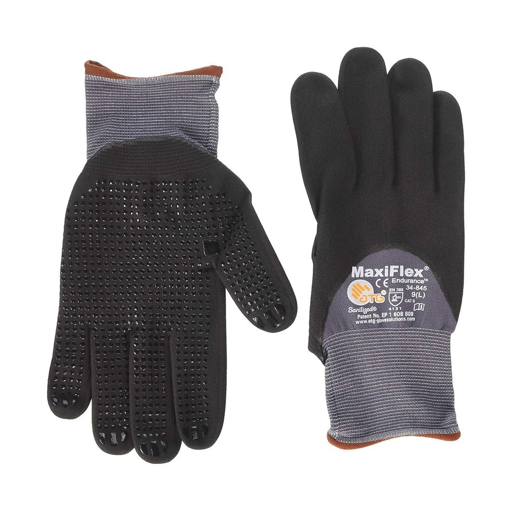 ATG 34-845/M MaxiFlex Endurance – Nylon, Micro-Foam Nitrile 3/4 Grip Gloves -…