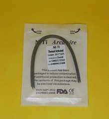 50 Packs Dental Arch Wires Orthodontic Thermal Activated NITI Rectangular Ovoid