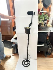 Ground Search Metal Detector LCD Pinpoint Discrimination Yellow Buttons