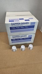 Pac-Dent Disposable Dappen Dish, White, 250/Pk (2-boxes) Brand New Unopened