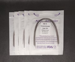 Dental Orthodontic Thermal Activated Niti Wires Round Arch Wires Ovoid Form