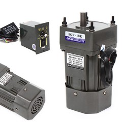 110V 60W AC Gear Motor Electric Variable With Speed Controller Single-phase 1:10