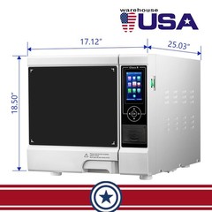 22L Class B Dental Autoclave Steam Sterilizer Vacuum Sterilization Medical Use