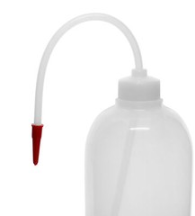 Wash Bottle, 1000ml – Polyethylene – Flexible Delivery Tube – Eisco Labs