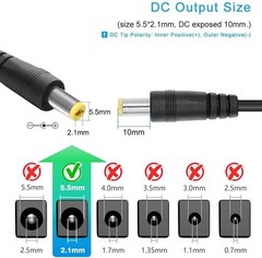Brand New 12V 2A Power Supply with AC to DC Conversion and Multiple Compatibl…