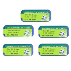10 kits dental orthodontic mental bracket mini MBT 0.022 345 with hook 20pcs/kit