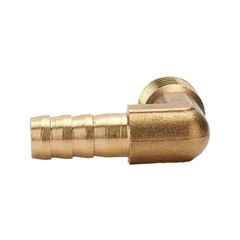 2pcs 90 Degree Elbow 3/8 inch Hose Barb to 1/2 inch NPT Male Brass Barbed