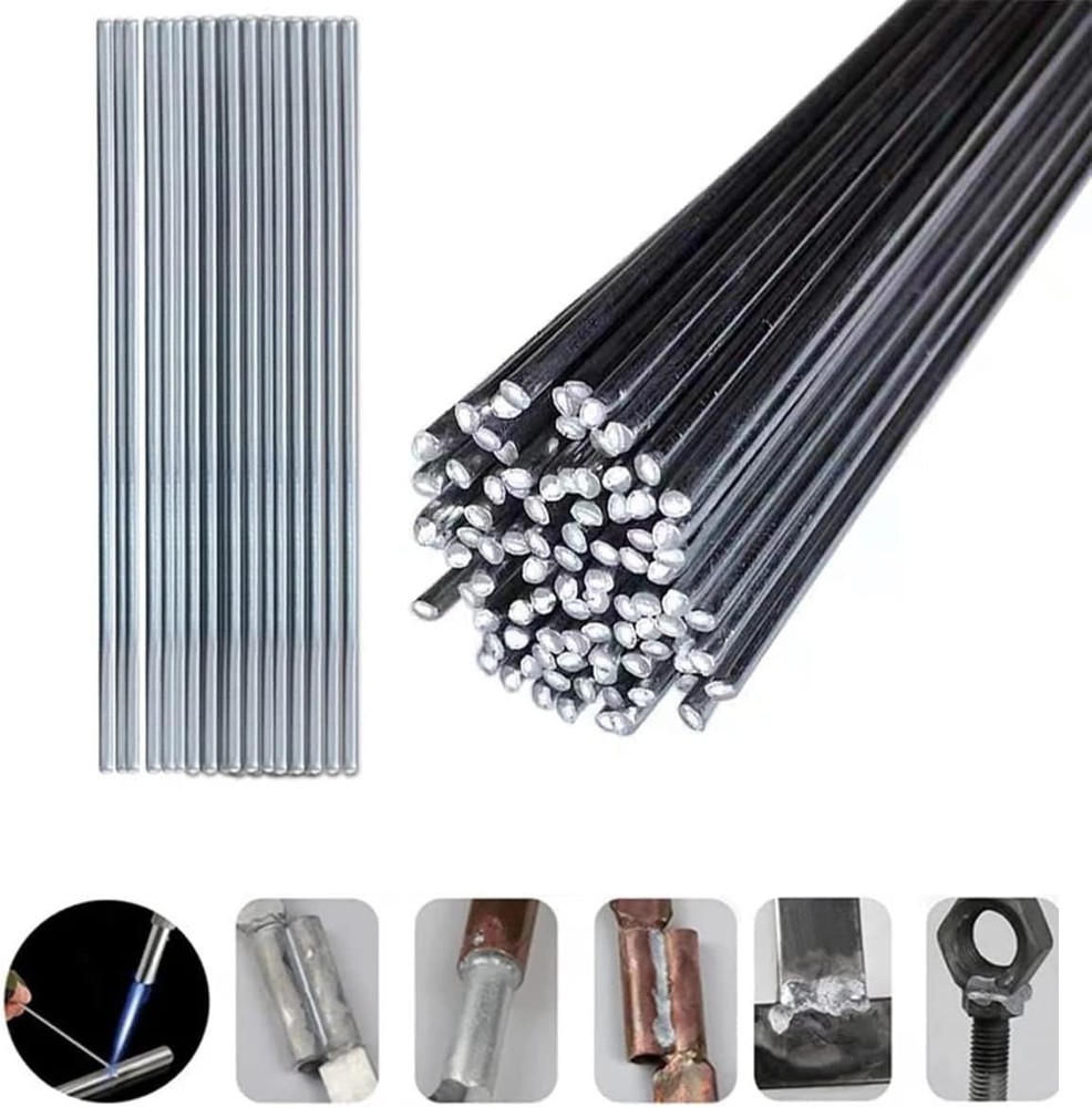 50PCS Flux Core Aluminum Welding Rods Low Temp Easy Melt Repair Brazing Sticks