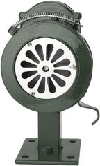 BASE MOUNT LOUD! HAND CRANK MANUAL OPERATED AIR RAID ALARM METAL PORTABLE SIREN