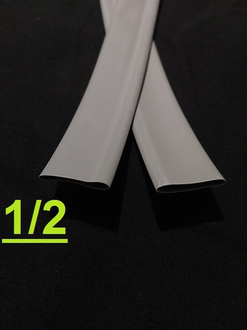 1/2″ inch 12.7mm SLATE GRAY 2:1 heat shrink tubing polyolefin (1 FOOT)