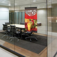 Door Decals Vertical Vinyl Stickers Multiple Sizes Smoothies with Fruit Images