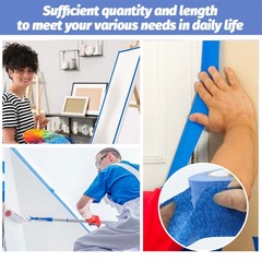 10 Rolls Blue Painters Tape, Masking Tape, Painter’S Tape, Painting Tape