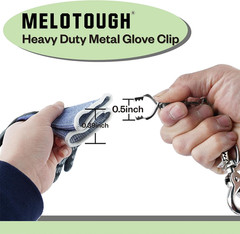 Metal Glove Clip Heavy Duty Glove Clips for Work Glove Holders Safety Glove Clip