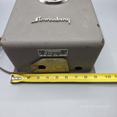 VTG Stromberg Model 14 Time Clock Corded Gray Metal Case Industrial Punch Clock