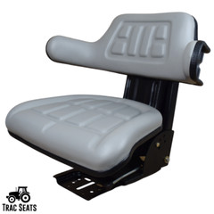 Grey Tractor Suspension Seat Fits Ford / New Holland 3000 3600 3610 3900