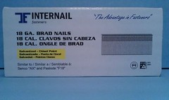1″ Inch 18 Gauge Galvanized Finish Brad Nails 5,000 Count