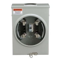 Schneider Square D UTRS101B 125A Ringless Overhead Meter Socket Box No Bypass