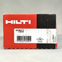100 Pcs Hilti HDI-P 3/8” Drop-In Flush Anchors #409499 – FM Approved New Boxes