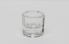 GLASS DAPPEN DISH CLEAR ACRYLIC HOLDER CONTAINER DENTAL COSMETOLOGY 12/PCS