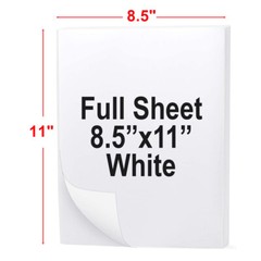 Full Sheet Address Shipping Label 8.5″ x 11″ Labels for Laser & Ink Jet Printers