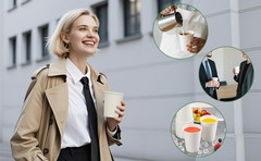 Coffee Cups, 50 Count 12 Oz Disposable Coffee Cups for Hot & Cold Drinks,