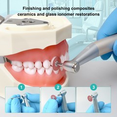 Dental Soflex Coarse Medium Superfine Composite Finishing Polishing Disc+mandrel
