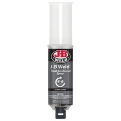J-B Weld Original Steel Reinforced Epoxy Syringe, High Strength, 2 Pack, Dark